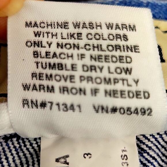 L. L. Bean Relaxed Fit High Rise Wide Straight Leg Med Blue Denim Womens Size 20 - Picture 7 of 7